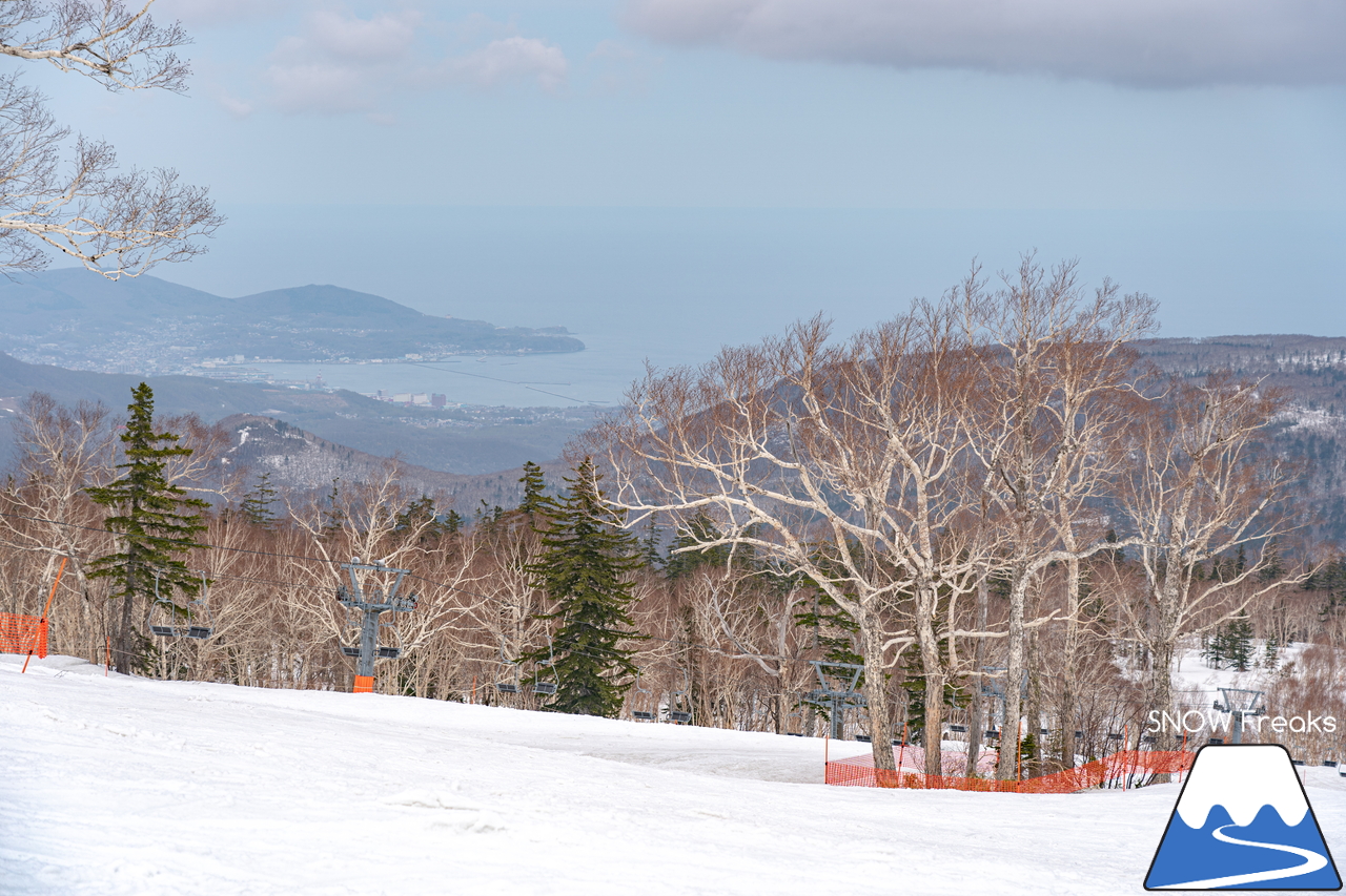 札幌国際スキー場｜2022年のゴールデンウイークが開幕。さすが、KOKUSAI。5月目前にして、ほぼ全面滑走可能です(*^^)v